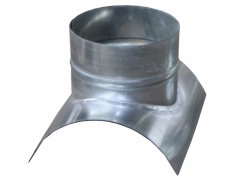 Врезка круглого сечения воротниковая Ф100/Ф100-30  Рулон оц.(08ПС)0.50