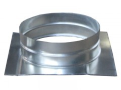 Врезка круглого сечения в плоскость Ф100/200x200-60  Рулон оц.(08ПС)0.50