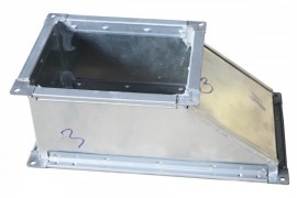 Переход прямоугольного сечения тип 1 150x150/100x100-260  Рулон оц.(08ПС)0.50 [ш20у65/ш20у65]