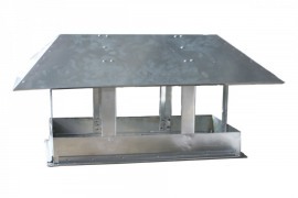 Зонт прямоугольного сечения с коньком 400x200/600x300  Рулон оц.(08ПС)0.70 [ш20у95]